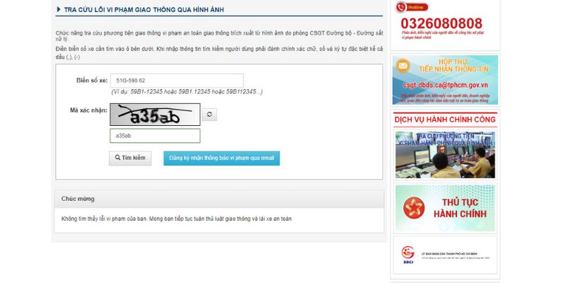 tra cứu phạt nguội tại sài gòn