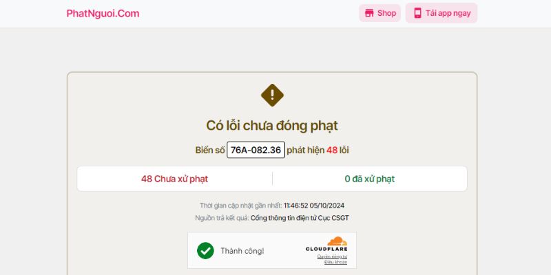 Trả kết quả 