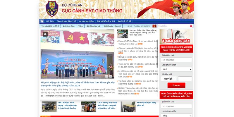 Tra phạt nguội Sóc trăng tại trang csgt