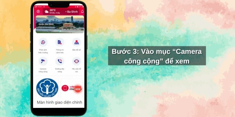 Xem camera giao thông trên ứng dụng Ba Đình Smart